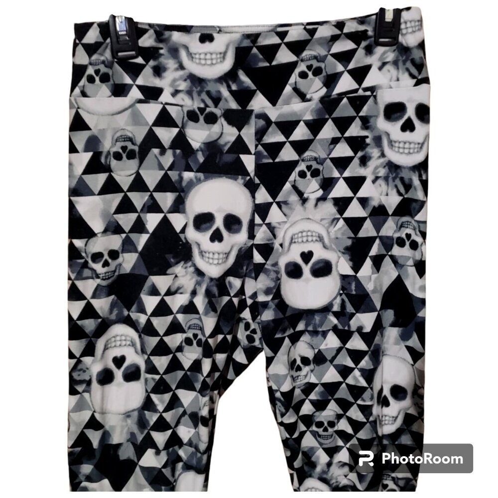 No Boundaries Woman's/Ladies Halloween Skull Leggings